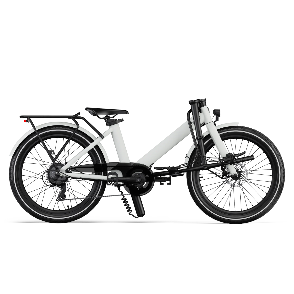 Vélo Semi Pliant Eovolt Evening 24 Pouces Gris Lune – Image 3